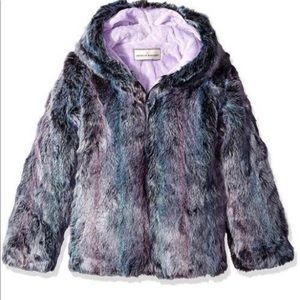 🌸🌺🎉American Widgeon purple mist faux fur coat